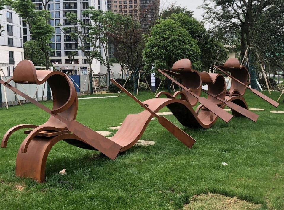 巴青锈钢板造型