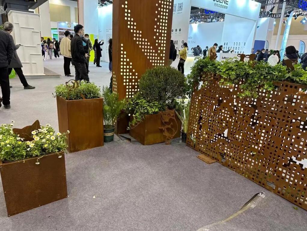 巴青耐候钢花箱